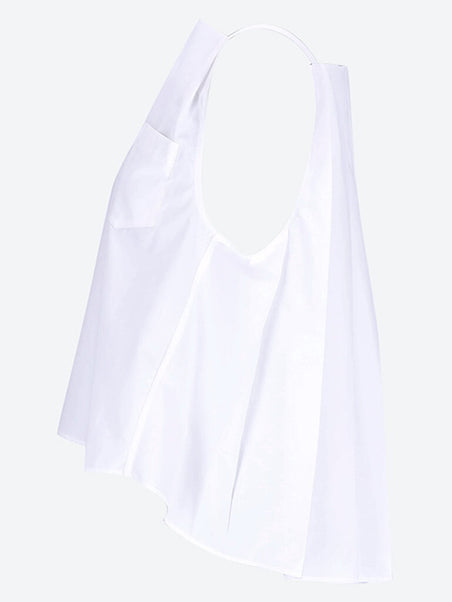 Woven cotton poplin camisole shirt
