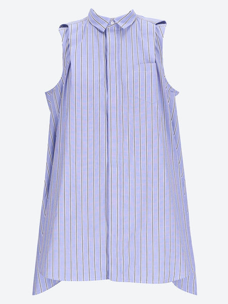 Woven cotton poplin shirt dress