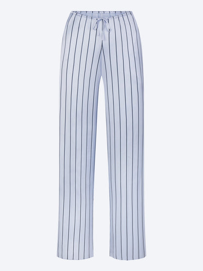 Woven shine sleep pants with lace
