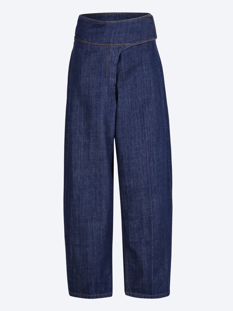Wrapped belted ballon fit jeans 1