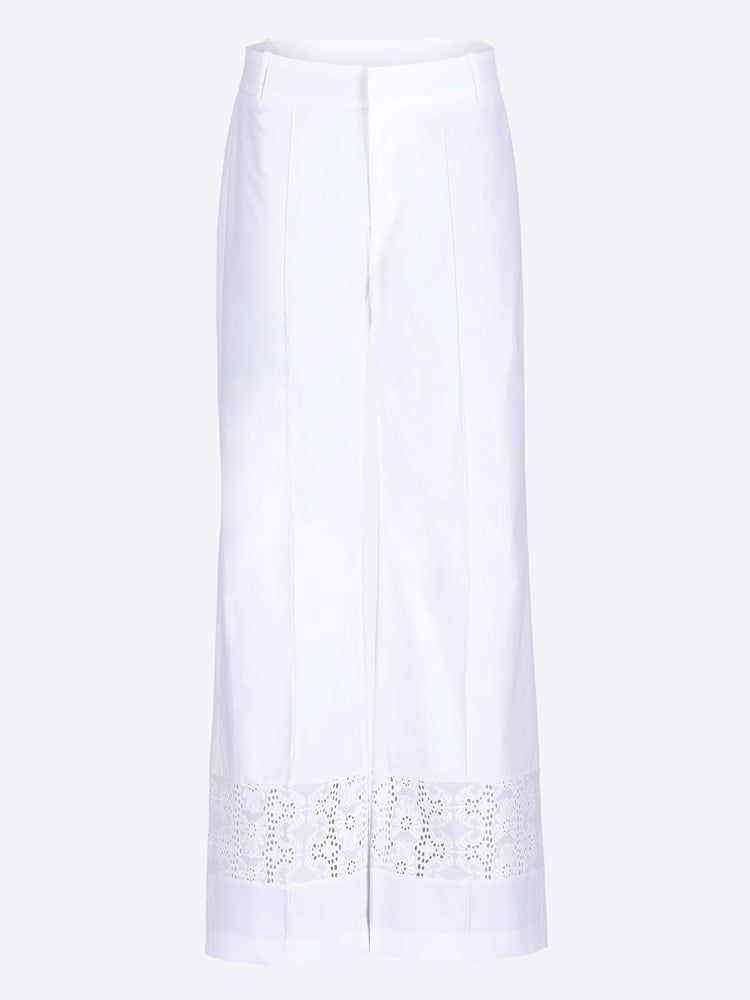 Yoshitomo popelin embroidery pants 1