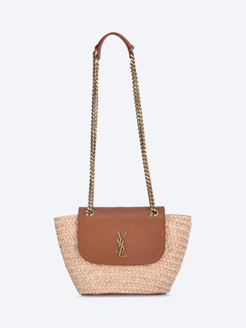 Ysl raffia basket bag