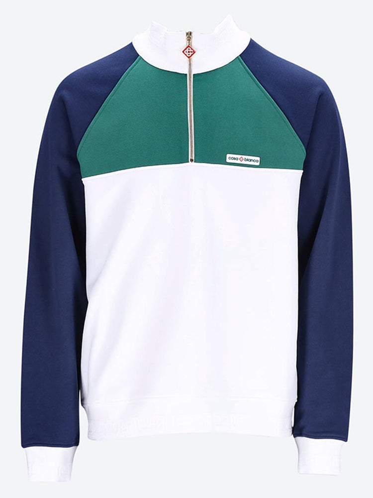 Zip colourblock sweatshirt 1