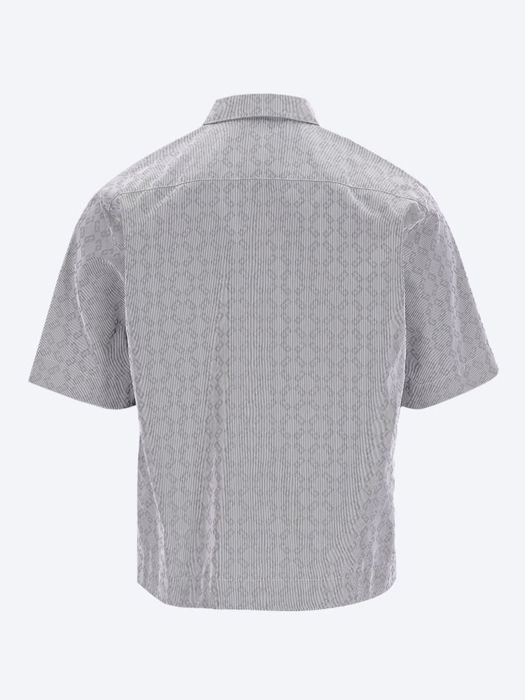 Zip front boxy short sleeve shirt 2