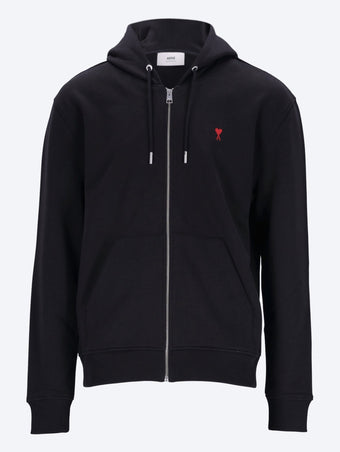 Zippe ami de cœur rouge hoodie