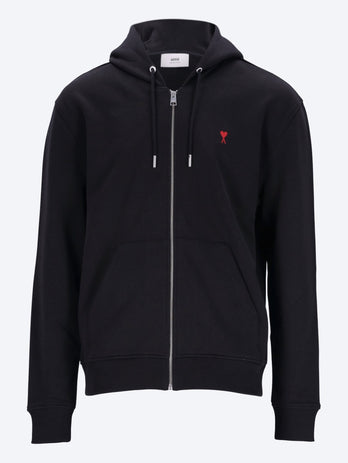 Zippe ami de cœur rouge hoodie