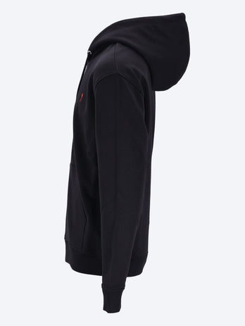 Zippe ami de cœur rouge hoodie