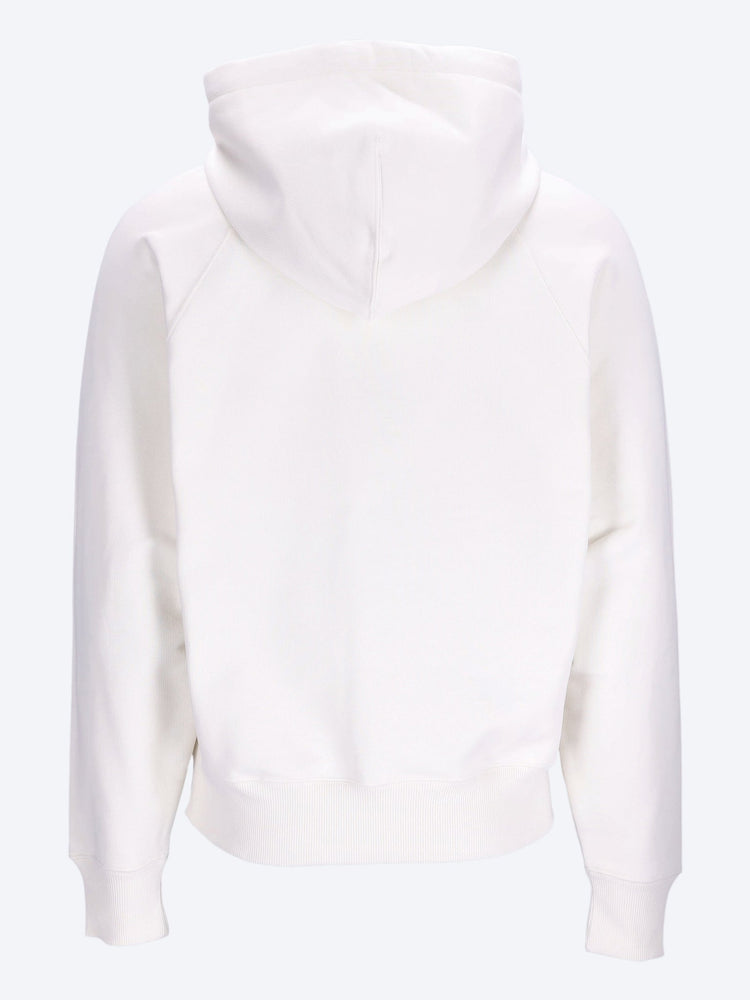 Sweat zippé avec ami de coeur embossé ton sur ton 3