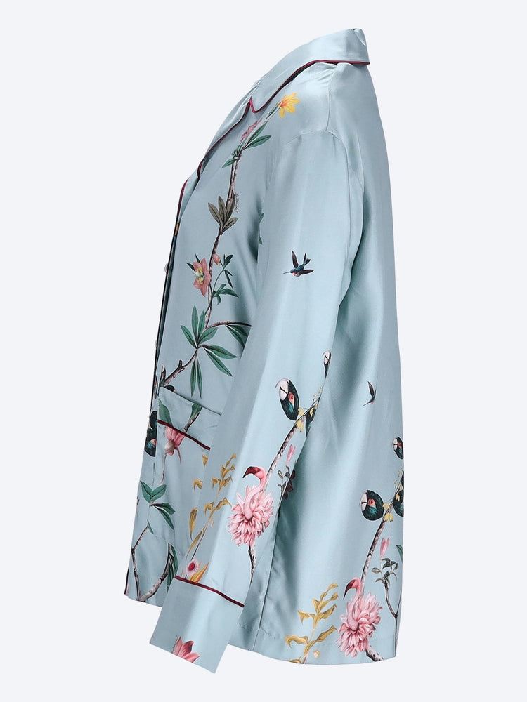 Zooflora panel pajama shirt 2