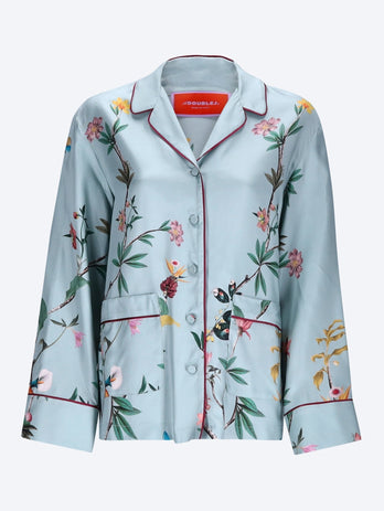 Zooflora panel pajama shirt