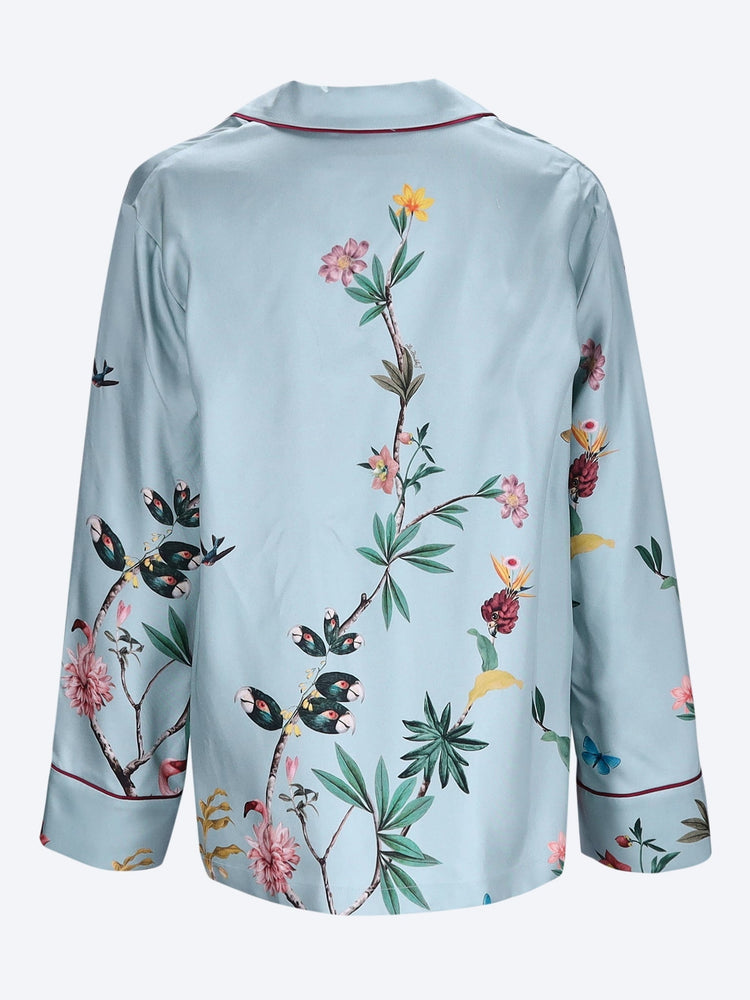 Zooflora panel pajama shirt 3