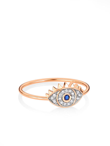 Anja sapphire diamond or rose 15k ring