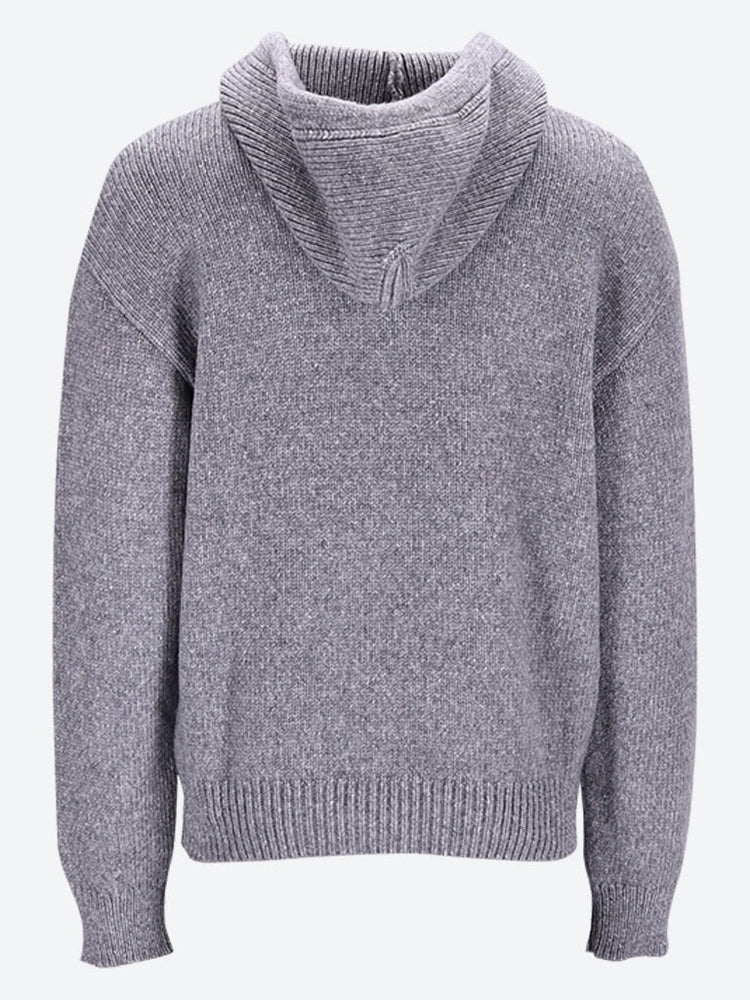 Arrow moon chunky knit hoodie 3