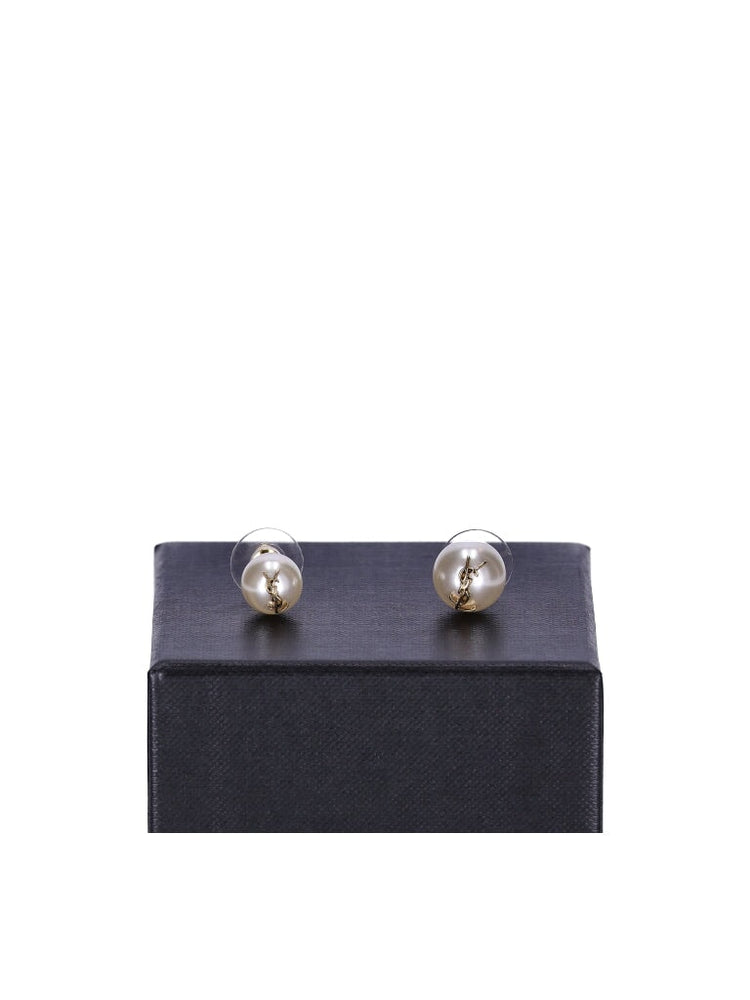 CASSANDRE pearl earrings in metal 1