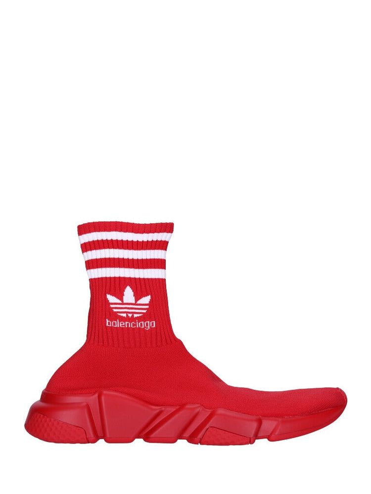 Balenciaga Red Knit Fabric Speed Trainer BB Sock Sneakers Size 43 Balenciaga   TLC