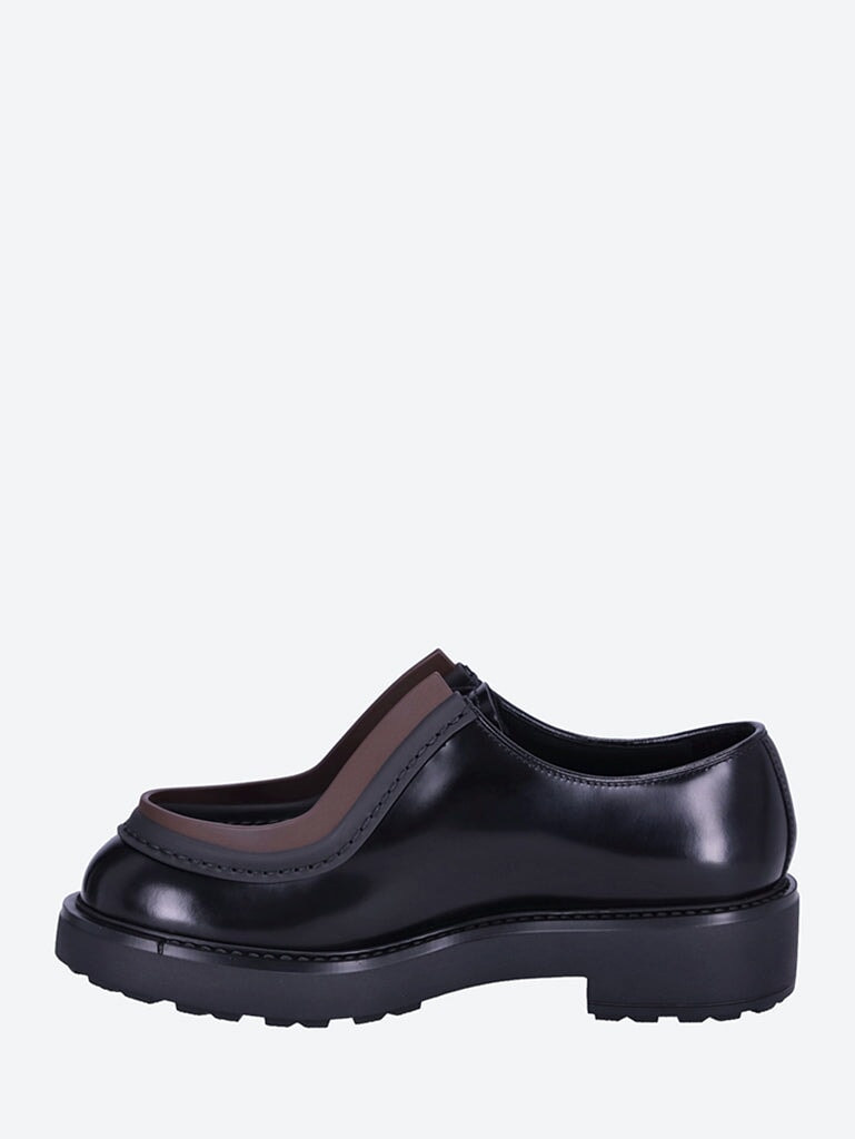 Brushed leather loafers 4