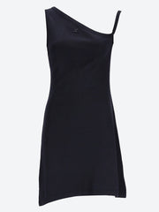 Bumpy one-sleeve mini dress ref: