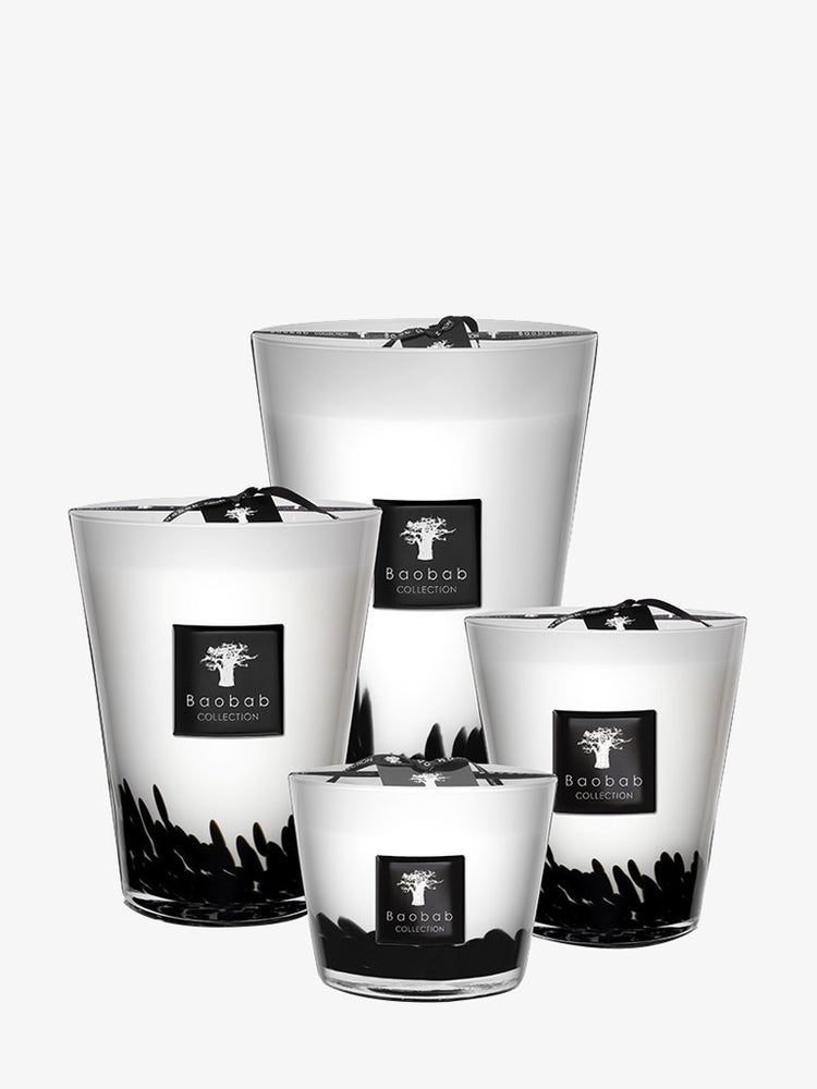 Candle feathers black 1