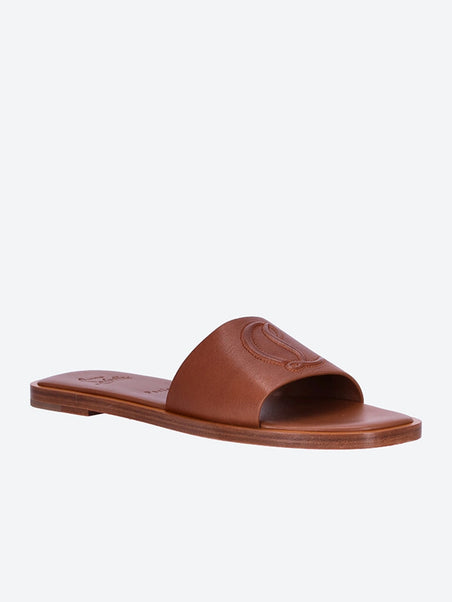 Cl leather mules