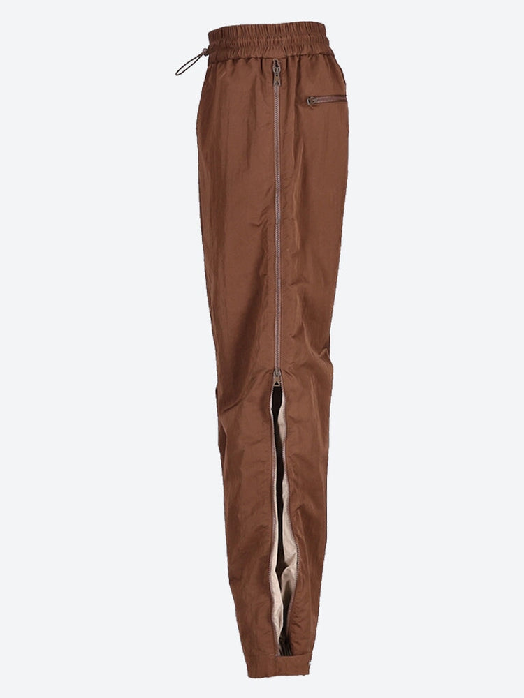 Contrasting colour zip trousers pan 2