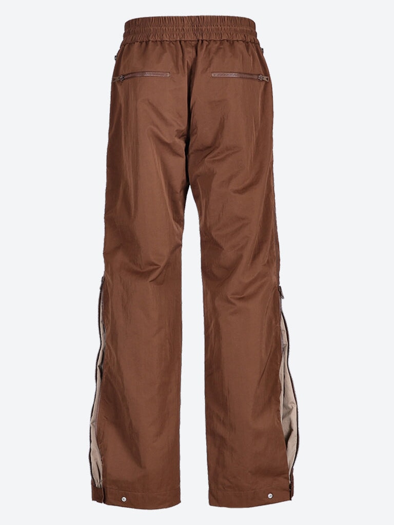 Contrasting colour zip trousers pan 3