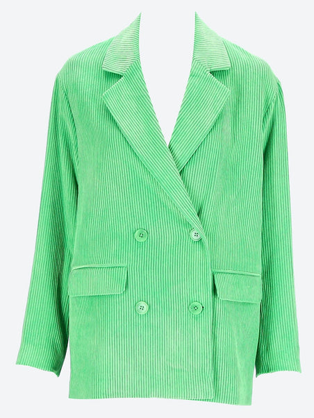 Corduroy double-breasted blazer