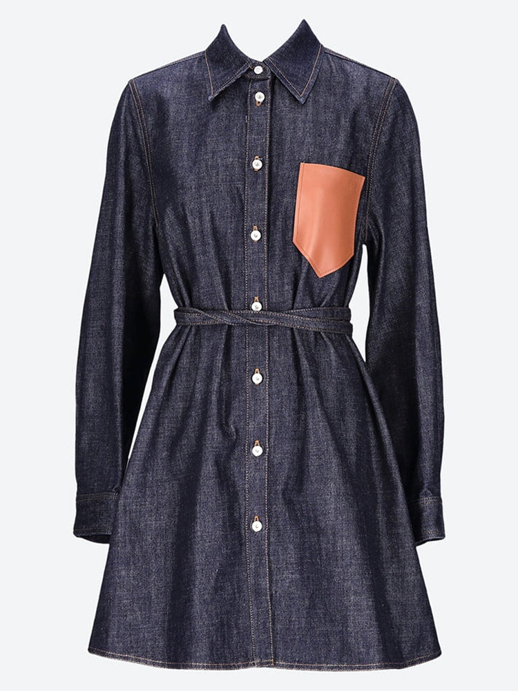 Robe surchemise trapèze en coton 1