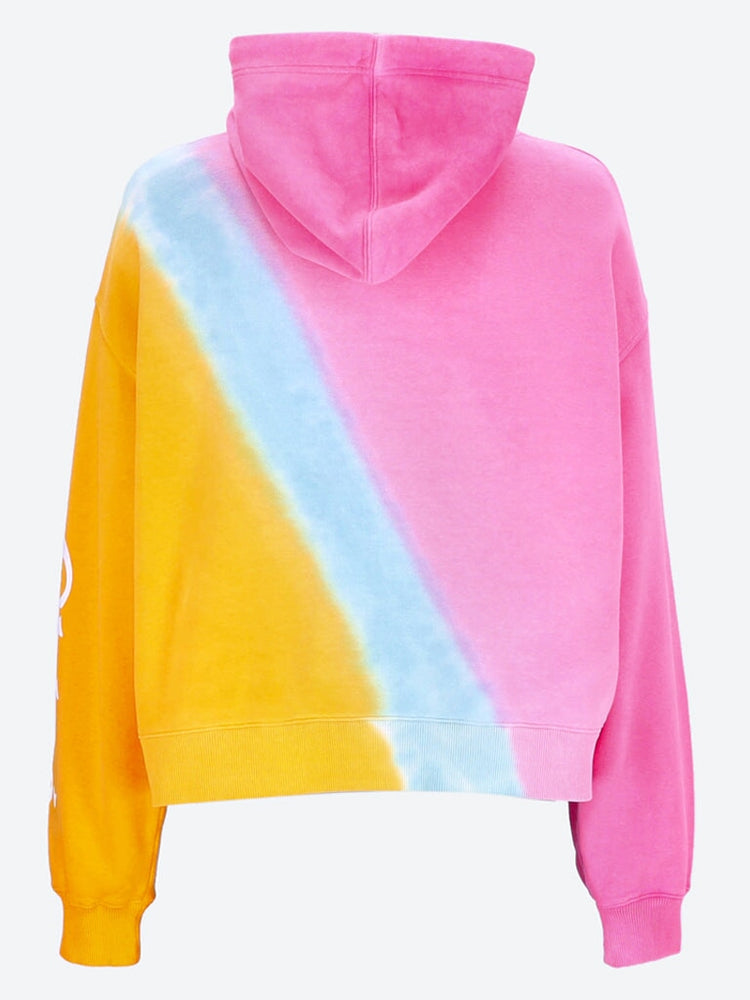 Dip dye print hoodie 3