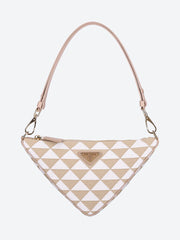 Embroidered triangle jacquard leath ref: