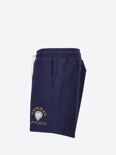 For the peace gold sweatshorts