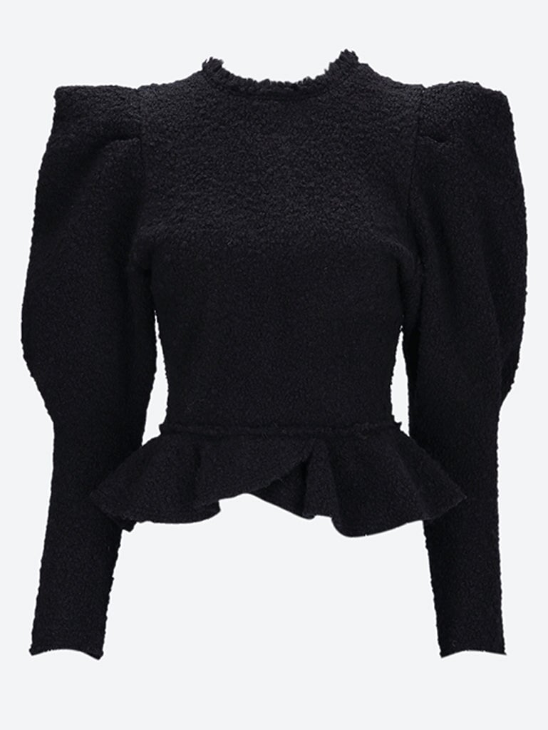 Giamili tweedy crewneck sweater 1