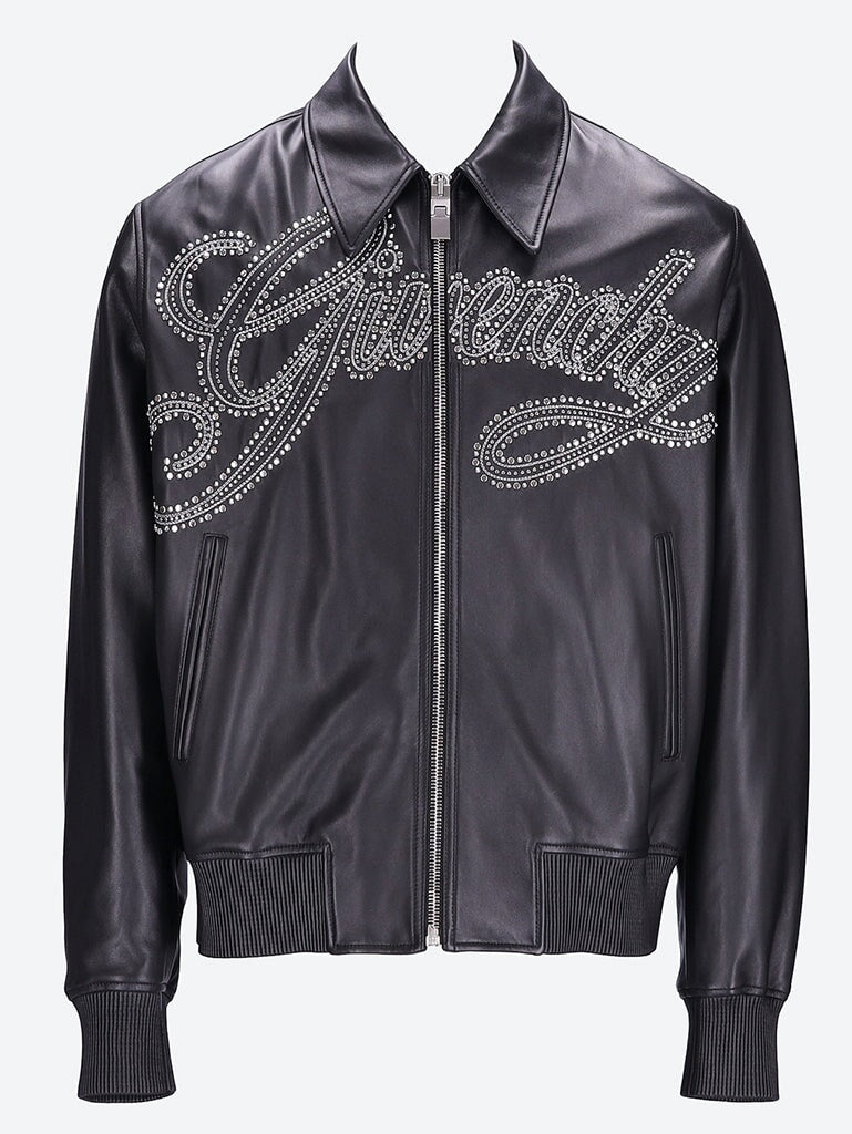 Veste en cuir signature Givenchy 1