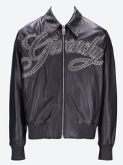 Veste en cuir signature Givenchy ref: