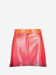 Gradient sunset vinyl mini skirt ref: