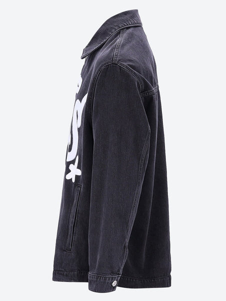 Graffiti logo harrington denim jack