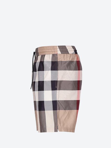 Guildes check drawcord swim shorts