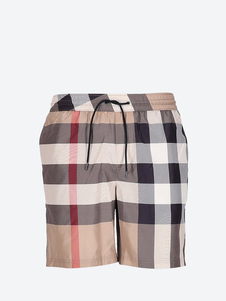 Guildes check drawcord swim shorts