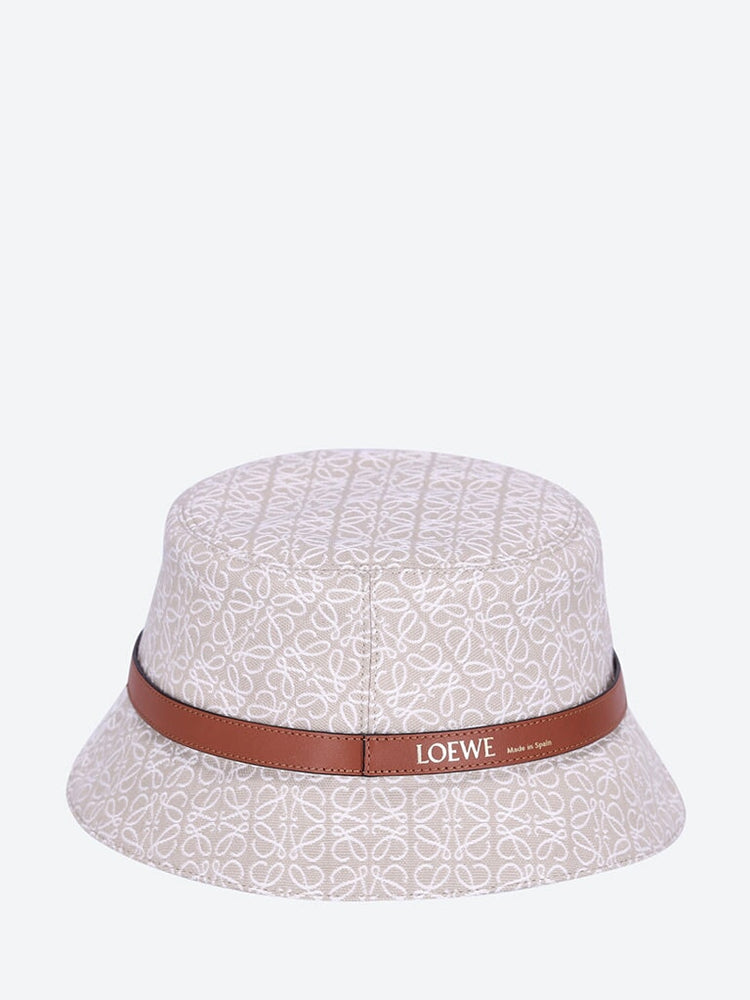 Bucket hat in Anagram jacquard and calfskin 2