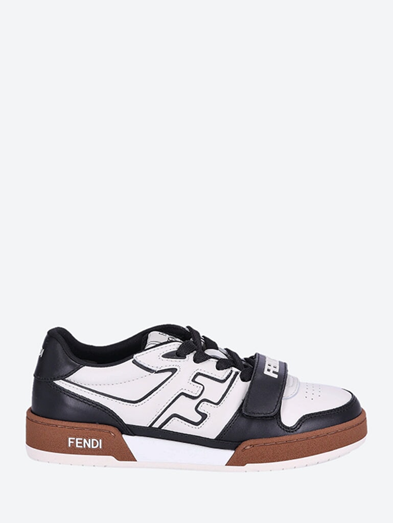 Logo leather low top sneakers 1