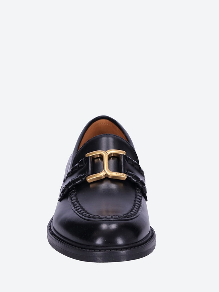 Marcie brushed leather loafers 3