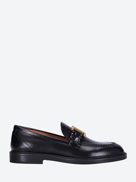 Marcie brushed leather loafers