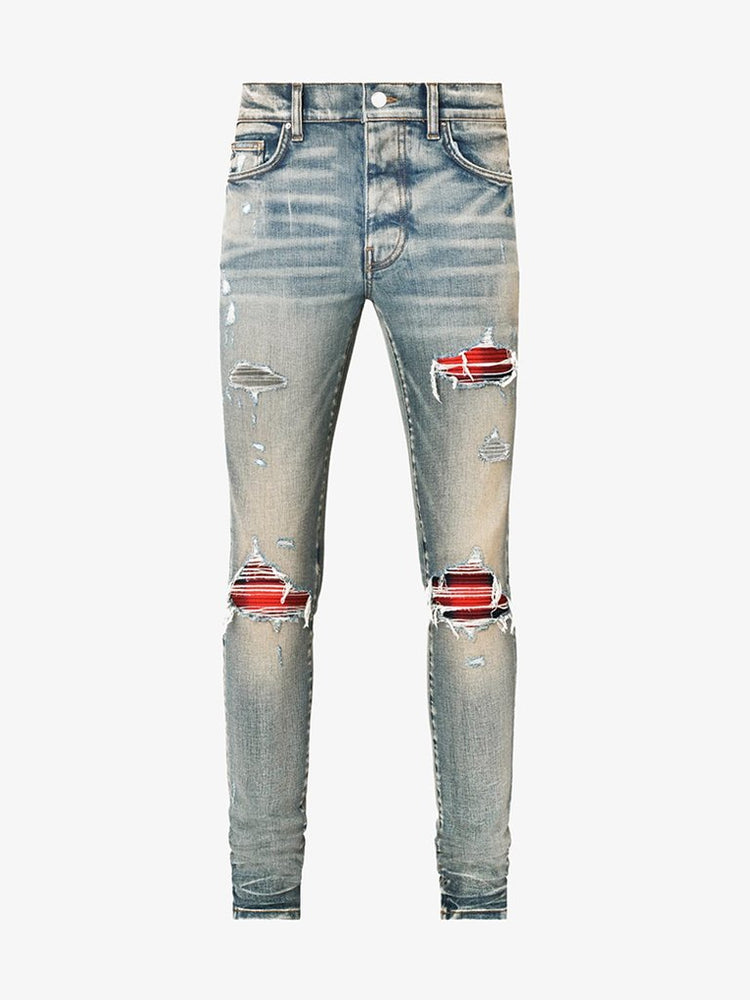 Plaid mx1 italian stretch jeans 1