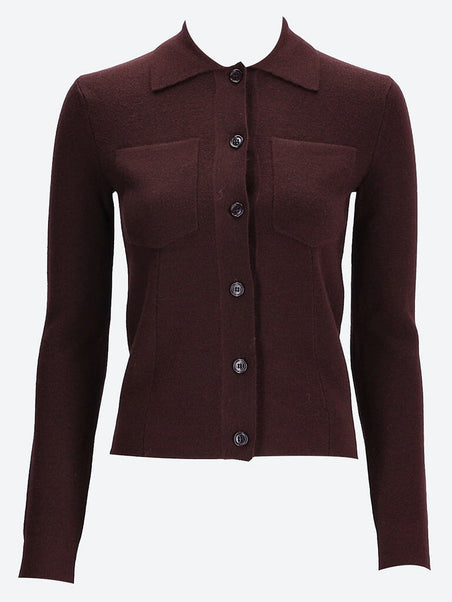 Veste ajustée en laine mérinos