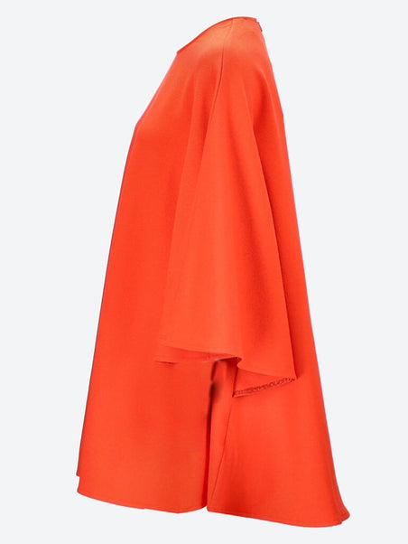 Mini dress with cape-like sleeves