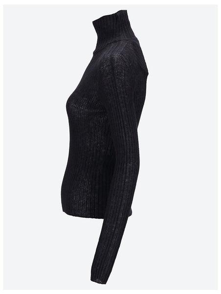 Mohair turtleneck sweater
