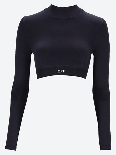 Off stamp seam long sleeve top