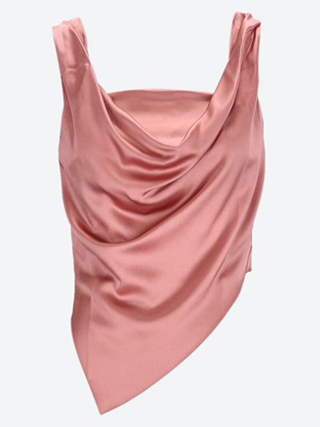 Top drapé sans manches