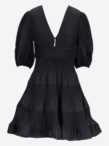 Mini-robe plissée
