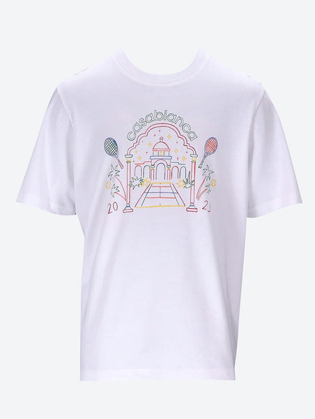 T-shirt du temple arc-en-ciel Crayon