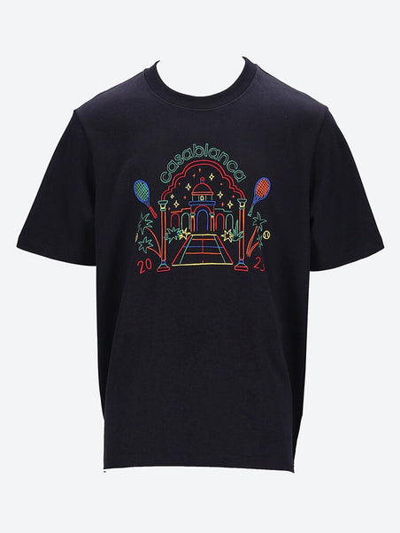 T-shirt du temple arc-en-ciel Crayon